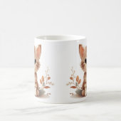 Cute Kitten et Fleurs Mug (Centre)