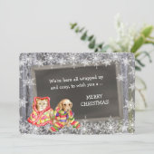 Cute Kitten et Modèle photo chiot Noël (Debout devant)