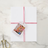 Cute Kitten Face Ginger Cat Cadeaulabel (Met Touw)