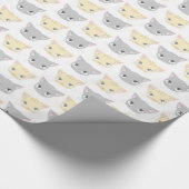 Cute Kitten Face Pattern Cat Lover Cadeaupapier (Hoek)