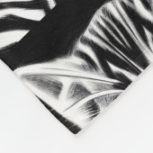 Cute kitten gestript zwart wit fleece deken (Hoek)