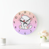 Cute Kitten Grote Klok (Huis)