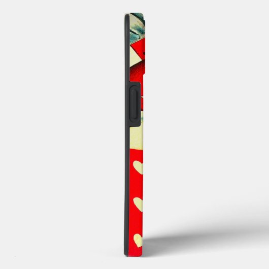 Cute Kitten Heart Cat Retro Kat Case-Mate iPhone Case (Achterkant / Rechts)