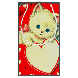 Cute Kitten Heart Cat Retro Kat Klein Cadeauzakje