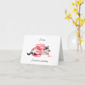 Cute Kitten Je suis désolé Carte de voeux vierge (Fleur jaune)