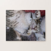 Cute Kitten Jigzaag Puzzle Legpuzzel (Horizontaal)