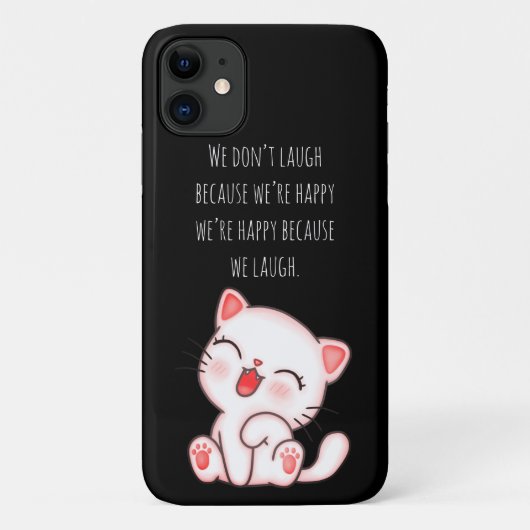 Cute Kitten Laughing Case-Mate iPhone Case (Achterkant)