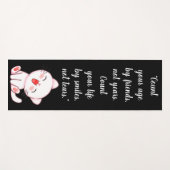 Cute Kitten Laughing Yogamat (Voorkant (horizontaal))