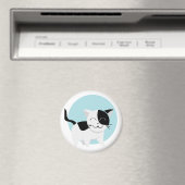 Cute Kitten Magneet (Insitu (Vaatwasser))