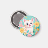 Cute Kitten Magneet (Voorkant / Achterkant)