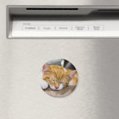Cute Kitten Magneet (Insitu (Vaatwasser))