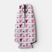 Cute kitten meisjespatroon flesjeskoeler (Achterkant)