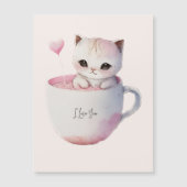 Cute Kitten met ballonhartslag (Voorkant)