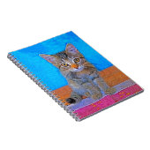 Cute kitten met grote ogen notitieboek (Rechterzijde)