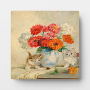  Cute Kitten Meta Plückebaum's Oil Painting Fotoplaat