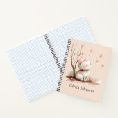 Cute Kitten personnalisé avec Carnet de coeur (Intérieur)