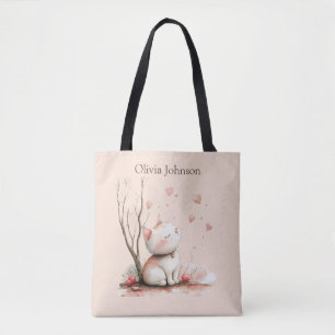 Cute Kitten personnalisé avec Sac fourre-tout de c
