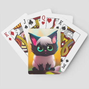Cute Kitten Pokerkaarten