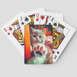 Cute Kitten Pokerkaarten