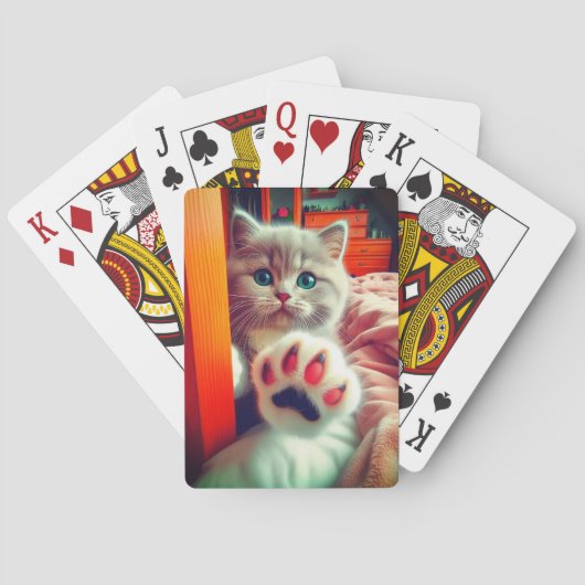 Cute Kitten Pokerkaarten (Achterkant)