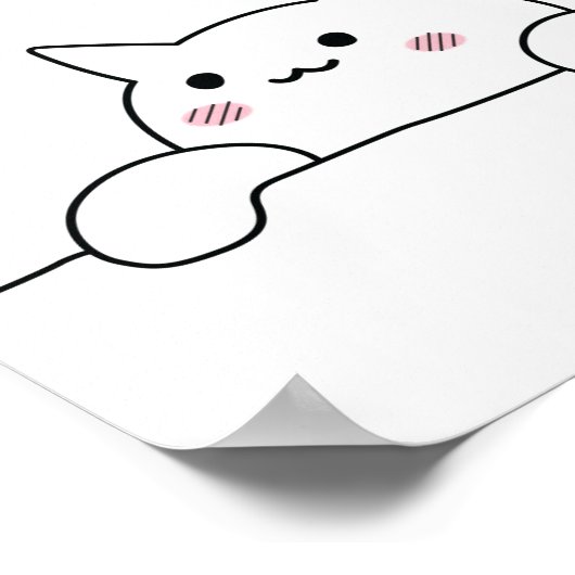 Cute Kitten Poster (Hoek)