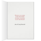 Cute Kitten pris dans l'acte Carte de Noël (Intérieur (Droit))