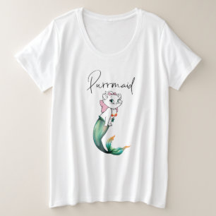 Cute Kitten Purrmaid - Fun Mermaid Design de chat