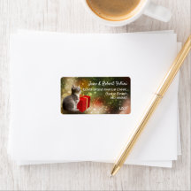 Cute kitten red gifbox kleurrijke feestelijke gewo