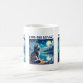 Cute Kitten Reflet Message Mug (Centre)