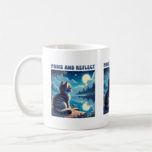 Cute Kitten Reflet Message Mug