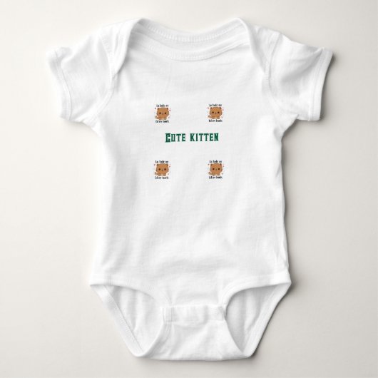 Cute kitten romper (Voorkant)