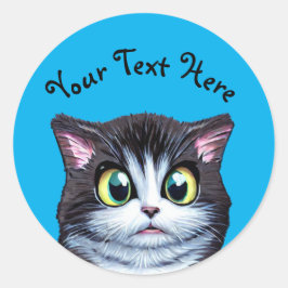 Cute Kitten Ronde Sticker