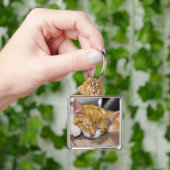 Cute Kitten Sleutelhanger (Hand)
