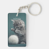 Cute Kitten Sleutelhanger (achterkant)