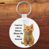 Cute Kitten Sleutelhanger (Voorkant)