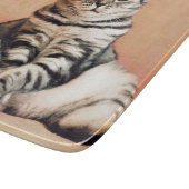 Cute Kitten Sprawout Snijplank (Hoek)