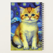 Cute Kitten Starry Night Van Gogh (Dos)