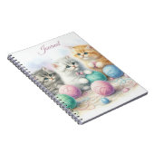 Cute Kittens Avec Carnet De Boules De Fer Coloré (Côté Droit)