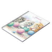 Cute Kittens Avec Carnet De Boules De Fer Coloré (Côté gauche)
