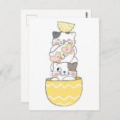 Cute Kittens Briefkaart (Voorkant / Achterkant)