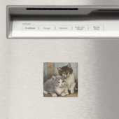 Cute Kittens Magneet (Insitu (Vaatwasser))