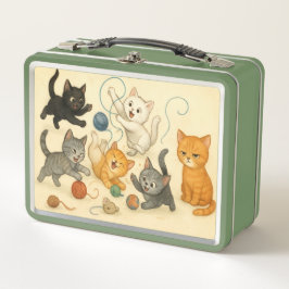 Cute kittens Metal Lunchbox