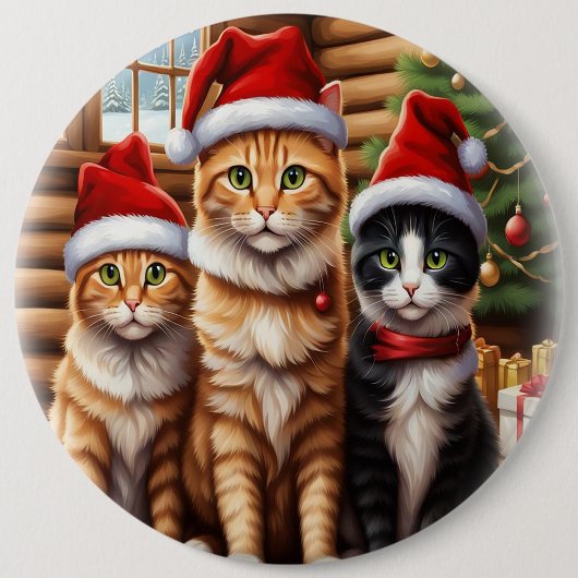 Cute Kittens Ronde Button 6,0 Cm (Voorkant)