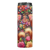 Cute Kittens Rose Bouquet Thermosbeker (Achterkant)