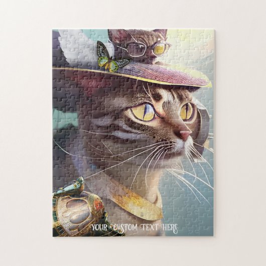 Cute Kittens Sci Fi Travel Animal Puzzle Legpuzzel (Verticaal)