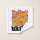 Cute Kitties Design - Cat Art adorable (Gant de toilette)
