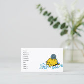 Cute Kitty Cartoon Avec Carte Nom De Balle En Fil (Debout devant)