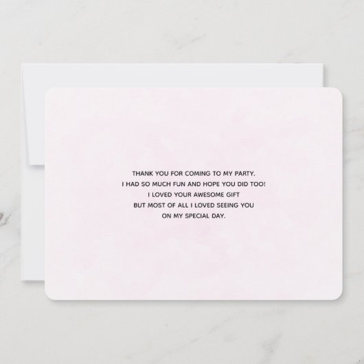 Cute Kitty Cat Astronauts Pattern Dank u Bedankkaart (Achterkant)