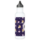 Cute Kitty Cat Astronauts Pattern Waterfles (Links)