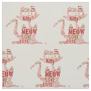 Cute Kitty Cat Designer Fabrics - Katoen en Linens Stof